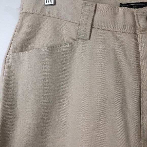 NWT Lee Size 10 Medium Plain Front Pleated Stretch Tan Jeans!! - Picture 4 of 13